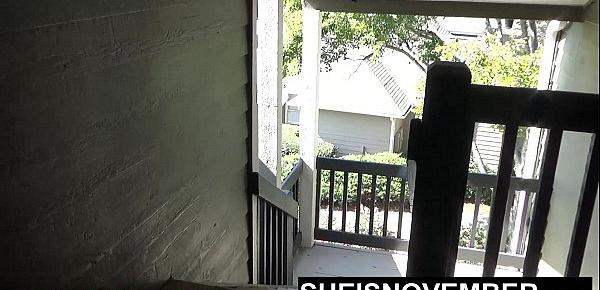  HOT YOUNG GIRL PUBLIC BLOWJOB HER STEP BROTHER OUTSIDE HOME WHILE FAMILY INSIDE